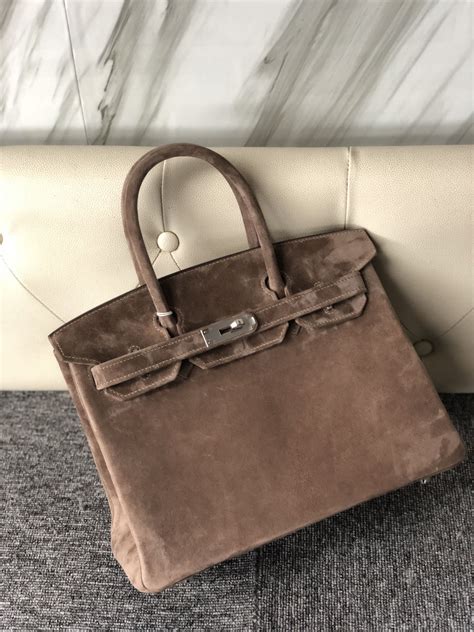 suede hermes bag